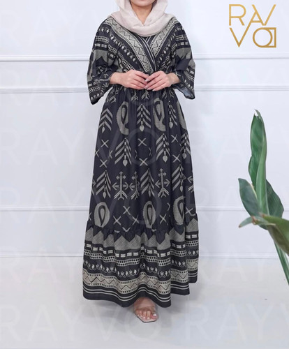 پیراهن ساحلی طرح چوب زنانه فری سایز | خنک، بدون چروک و آبرفت