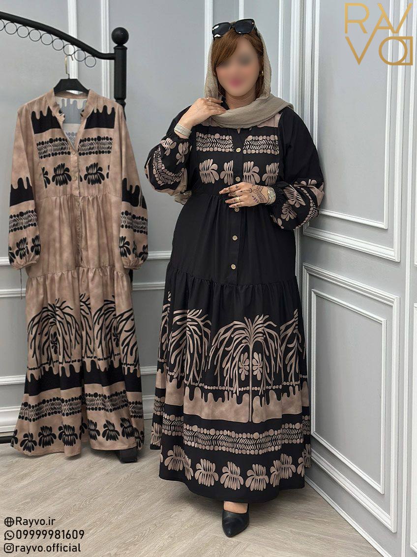 یراهن بلند رایوو زنانه فری سایز | سبک، خنک و راحت